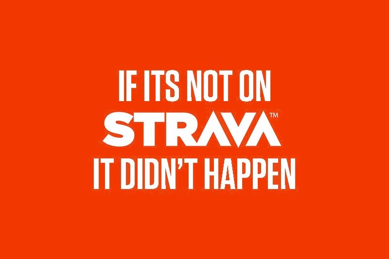 If its not on Strava it didn't happen Banner